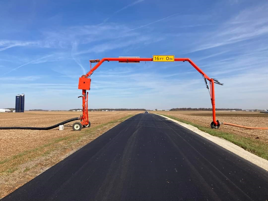 Fort Equipment Pipe Bridge to Lowered Shipping position for Gooseneck or Step Deck hauling